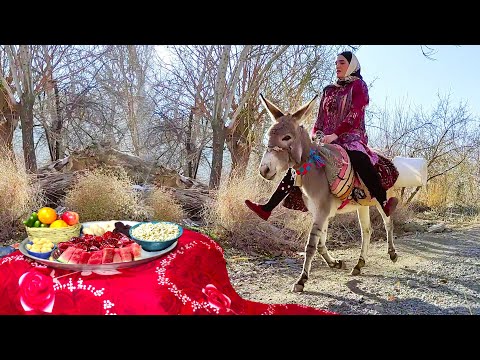 Village Life Iran: Yelda Ceremony | Amazing Cooking & Donkey Riding