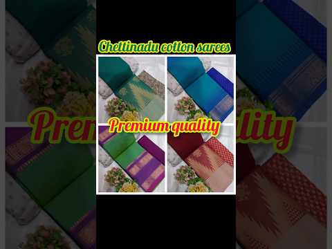 Premium quality Chettinadu cotton sarees #shorts#viaralshorts#purecotton#trending#traditional