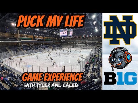 HUGE BRWAL in South Bend: Norte dame Hockey Big Ten Hockey Game Experience Rated/Reviewed