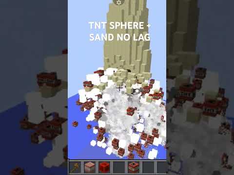 TNT SPHERE + SAND NO LAG #minecraft #art #granny #memes #memes #gaming #roblox #иллюзия #drawing