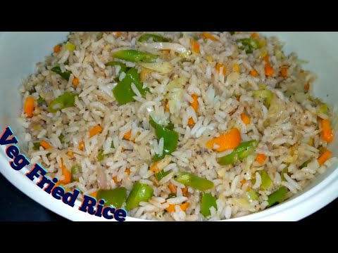 veg fried rice /Street style fried rice /Restaurant style fried rice /rice/ lunchbox recipe rfoodinn