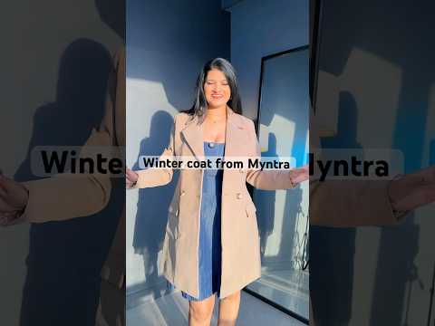 Myntra Winter coat #shorts #youtubeshorts #Myntra haul#myntrawinterwearhaul #myntracollection