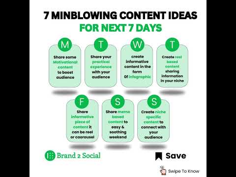 7 MINBLOWING CONTENT IDEAS FOR NEXT 7 DAYS