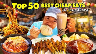 Top 50 BEST Local CHEAP EATS in Singapore! From Hawker Centers to Michelin Foods