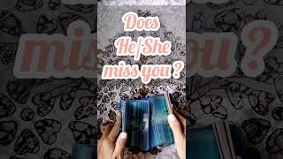 Does He/She Miss You? 💟#youtubeshorts#tarot#shorts#dotheymissyou#pickacardhindi#dailytarot#ytshorts