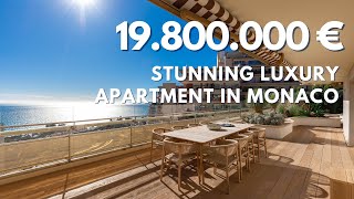 Touring a STUNNING €19.8 Million LUXURY apartment in Monaco