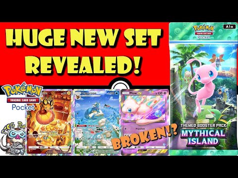 HUGE New Pokémon TCG Pocket Set Revealed! Mythical Island! Mew ex is BROKEN! (Pokémon Pocket News)