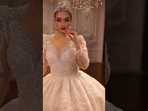 Amanda Novias long sleeve lace wedding dress vestidos de novia say yes to the dress