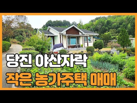 매물번호 781 【전원주택매매】 청정지역 작은 산골짜기 땅 넓은 전원주택매매 당진시 면천면 대치리에 야산자락에 자리한 전원주택매매