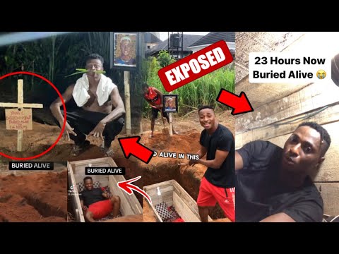 Nigerian Content Creator Spends 24hrs Bũřīęd ALive see the Ritual his brother did Exposed ‼️