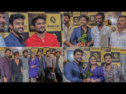 Bigg Boss Goutham krishna Ministry of Coffee Affairs Opening | VJ Sunny , Pallavi Prashanth ,