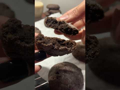 Hot Chocolate Cookies | Eggless Chocolate Cookies | Winter Special Cookies #shorts #chocolatecookies