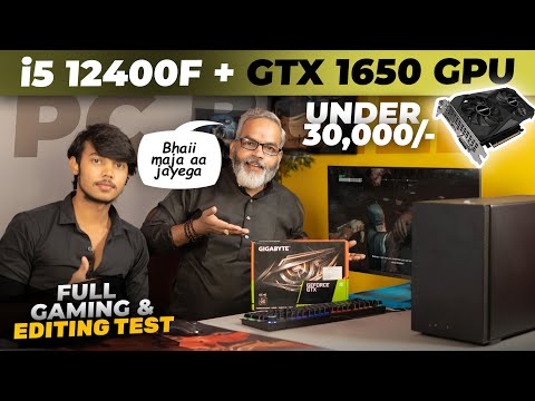 PC Build i5 12400F + GTX 1650 GPU 🔥 Full Testing Video in Hindi