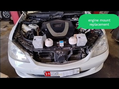 mercedes s350 engine mount replacement step by step