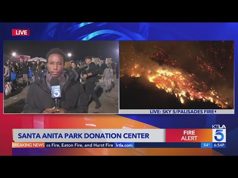 Fire victims find supplies, help at Santa Anita Park Donation Center