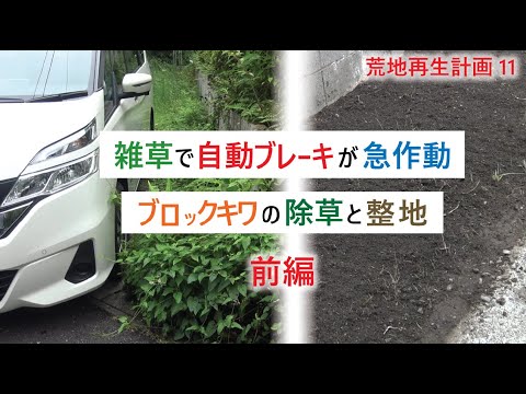 【Weed control】Automatic braking by weeds.it's dangerous.［How to weed］