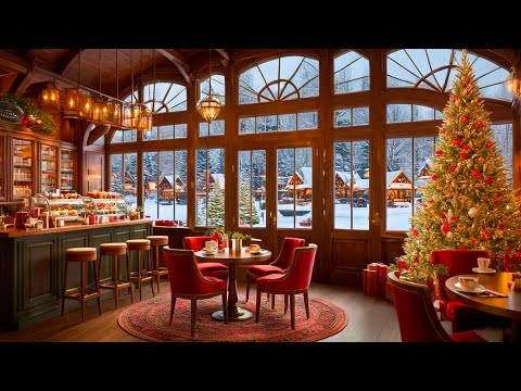 Cozy Jazz Music in Cozy Winter Coffee Shop Ambience 🎄 Smooth Jazz Instrumental Music For Work, Study