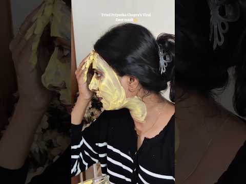 Tried Priyanka Chopra's Viral Face Mask❤️✨#shorts #priyankachopra #viralfacepack