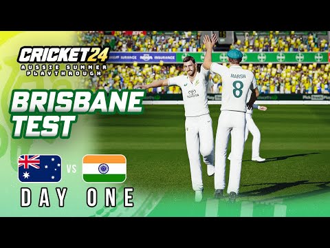 Australia v India - 3rd Test | Day One Highlights | Cricket 24 Playthrough