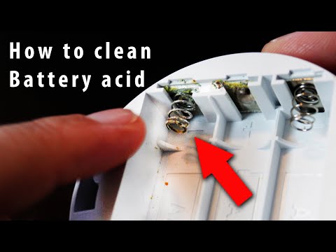 Cleaning Corrosion and battery acid from small electronics