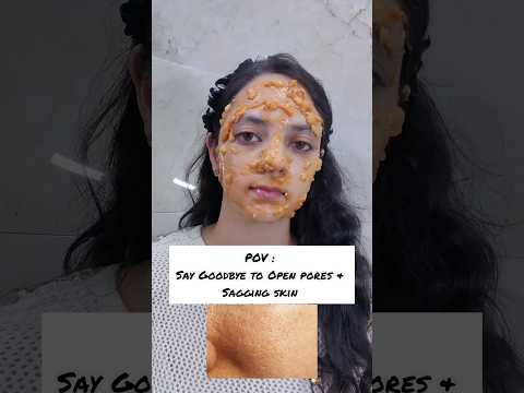 Facemask for tighten pores #skincare #facemask #beautytips #openpores #trending #viral #shorts #1k