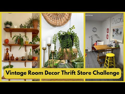 Vintage Room Decor Thrift Store Challenge