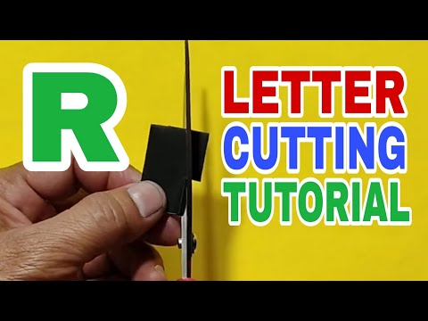 LETTER (R) CUTTING TUTORIAL #lettercutting