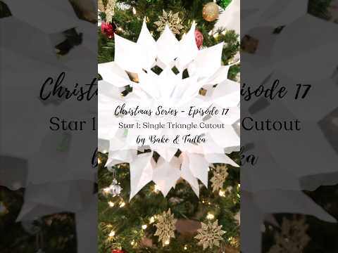 Paper Snowflake 1/10 - Single Triangle Cutout - Christmas Series Episode 17 #xmasdecor #merryxmas