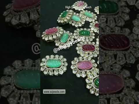 High quality Ad kundan brooch... #shorts #shortsfeeds