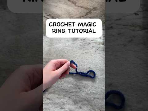 how to crochet a magic ring/circle #crochettutorial