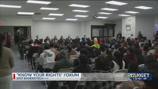 "Know Your Rights" forums continue to offer legal advice after Border Patrol's operation in Kern