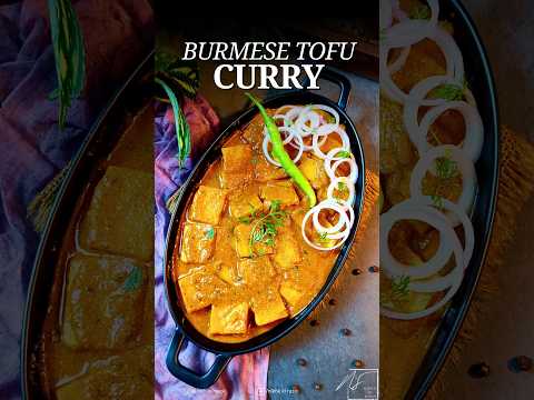 Burmese Tofu Curry | Vegan Paneer Masala | Vegan Curry | Quick Recipe | Tofu Curry | #shorts