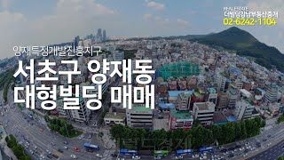 서초구 양재동 대형빌딩 매매(양재특정개발진흥지구 )