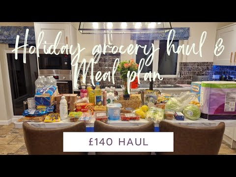 Grocery haul Holiday edition! + Meal plan | What we'll be eating this week | Sainsburys shop