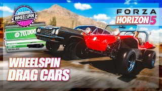 Forza Horizon 5 - Wheelspin Drag Cars!