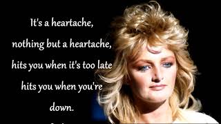 It's a Heartache   BONNIE TYLER (with lyrics)