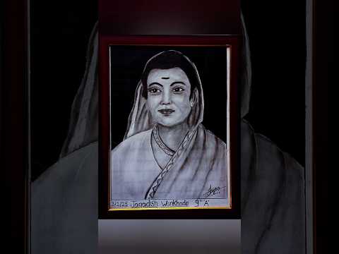 Savitri Bai Phule drawing #drawing #trendingshorts #art #music #newyear2025 #jayanti