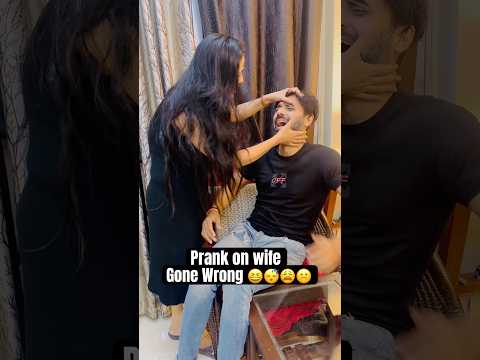 Prank on wife gone wrong 😩😴☹️ #shorts #prank #prankonwife #prankvideo #couple #jatinsheetalprank