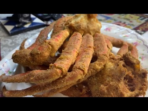 How To Deep Fry Alaskan Snow Crab Legs Clusters