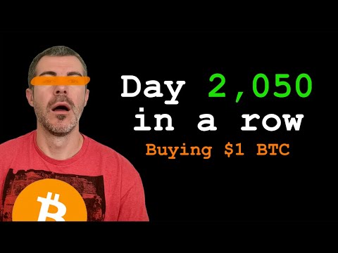 Investing $1 Bitcoin Day 2,050