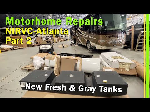 NIRVC-Atlanta | Motorhome Gray Water Tank Replacement-National Indoor RV Center Service Review-EP287