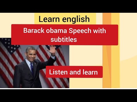 learn english | speech with subtitles |barack obama motivational speech with english subtitles