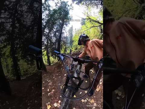 Conquering some initial fear while mountain biking. #fatherson #outdoorfamily #mountainbike