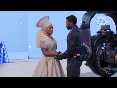 Chadwick boseman Black panther Behind the scenes