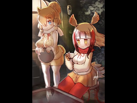 けものフレンズ アルパカ・スリトキ speedpaint (#kemono_friends #動物朋友 #羊駝 #朱鷺)