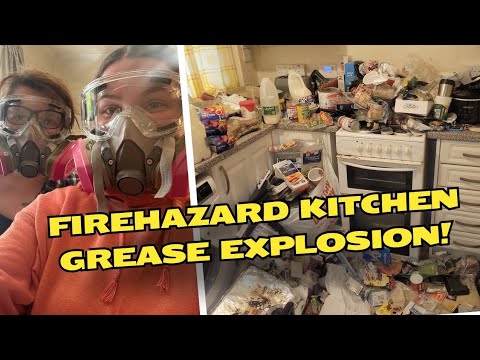 Extreme cleaning of depression house, rubbish hoard removal, part 2 of 2, hallway and kitchen