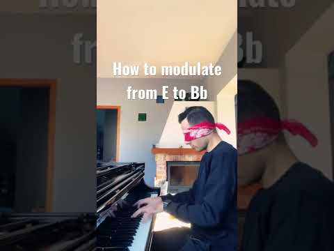 How to modulate from E to Bb #shorts