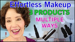 Effortless Makeup Using 3 Products in Multiple Ways (Great for Mature Skin!)