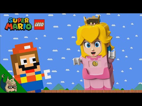 Mario vs the LEGO Peach Maze (Mario Cartoon Movie ANIMATION)