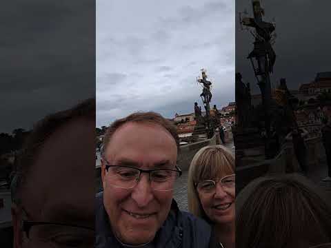 On Charles Bridge in Prague with Chef Tony!